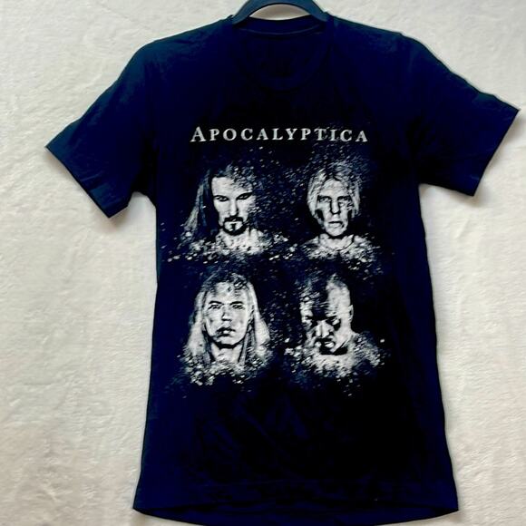 Apocalyptica Cello-0 North America‎ Tour 2022 Black Band T-Shirt - Picture 1 of 5